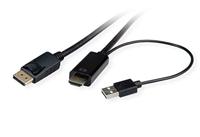 ROLINE HDMI kabel UltraHDTV - DisplayPort, M/M, zwart, 3 m - thumbnail