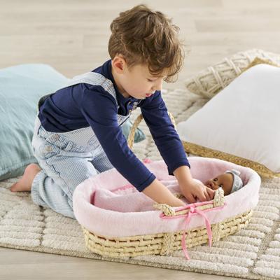 Corolle gevlochten mandenset set voor babypop - pluche