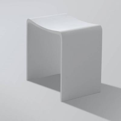Badkamer Kruk Solid Surface 40X30X42.5 cm Wit Aqua Splash Badkamer Kruk Solid Surface 40X30X42.5 cm Wit Aqua Splash