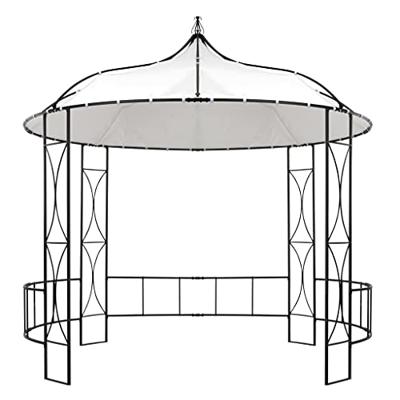 VidaXL Prieel rond 300x290 cm wit