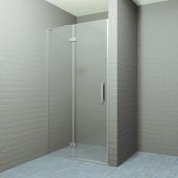 Nisdeur Boss & Wessing P&L Design Klapdeur 2-delig 80x200 cm 8 mm NANO coating RVS Look Boss & Wessing - thumbnail