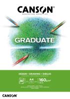 Tekenpapier canson graduate 160gr a4 helderwit | 5 stuks - thumbnail