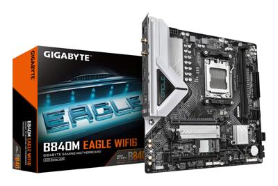 Gigabyte B840M EAGLE WIFI6 Moederbord Socket AMD AM5 Vormfactor Micro-ATX Moederbord chipset AMD® B840