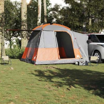 VidaXL Autotent 4-persoons waterdicht grijs en oranje