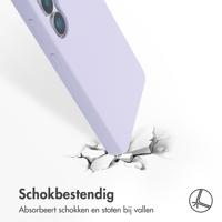 Accezz Liquid Silicone Backcover voor Samsung Galaxy S25 Ultra Telefoonhoesje Paars - thumbnail