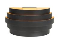 Highlight Design wandlampScudo zwart met goud 25cm - W3641.01 - thumbnail