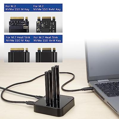 ACT Connectivity M.2 NVMe/PCIe dual SSD docking clone station, USB-C 3.2 Gen2 dockingstation - thumbnail