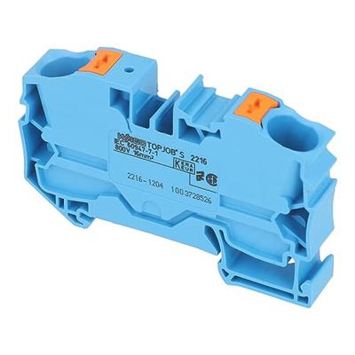 WAGO 2216-1204 Doorgangsklem 12 mm Push-In-klem Blauw 20 stuk(s)
