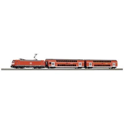 Piko H0 59102 H0 PSCwlan-startset elektrische locomotief BR 146 met 2 dubbeldeksrijtuigen van de DB AG Piko H0 59102 H0 PSCwlan-startset elektrische locomotief BR 146 met 2 dubbeldeksrijtuigen van de DB AG