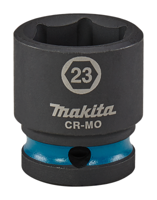 Makita E-16190 Impact Black Krachtdop 1/2" kort | 23 mm
