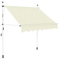 VidaXL Luifel handmatig uittrekbaar 150 cm crème - thumbnail