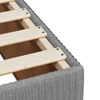 Bedframe zonder matras 90x200 cm stof lichtgrijs - thumbnail