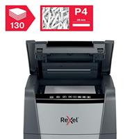 Rexel Optimum AutoFeed+ 130M Papierversnipperaar 150 vellen Micro cut 2 x 15 mm P-5 44 l Ook geschikt voor Paperclips, Nietjes, Creditcards - thumbnail