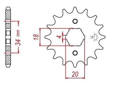 ESJOT Sprocket 428 13z standard