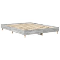 Bedframe zonder matras 140x200 cm spaanplaat grijs Sonoma - thumbnail