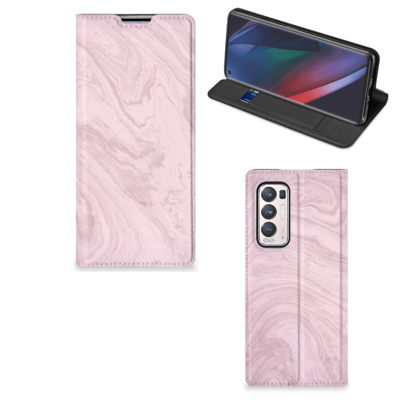 OPPO Find X3 Neo | Standcase | Marble Pink - Origineel Cadeau Vriendin