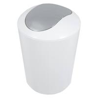 Afvalemmer Differnz Paris 8 Liter Swing Wit - thumbnail