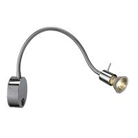 SLV DIO FLEX PLATE 146692 Wandlamp GU10 50 W Halogeen Chroom - thumbnail