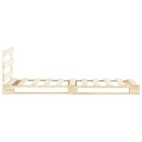 Bedframe pallet massief grenenhout 100x200 cm - thumbnail