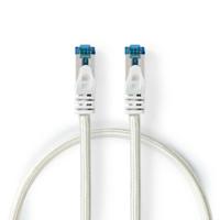 CAT6a-Kabel | S/FTP | RJ45 Male | RJ45 Male | 2.00 m | Snagless | Rond | Gevlochten / PVC | Zilver | - thumbnail