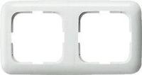 Busch-Jaeger afdekraam 2-voudig glanzend wit 2512-214 - thumbnail
