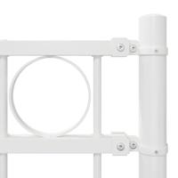 VidaXL Hecelement wit 170 x 170 cm staal - thumbnail