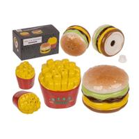 Out Of The Blue Peper & zoutstel burger&fries 5,5x4,5cm - thumbnail