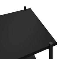 VidaXL Opbergrek 5-laags 80x40x163 cm zwart - thumbnail