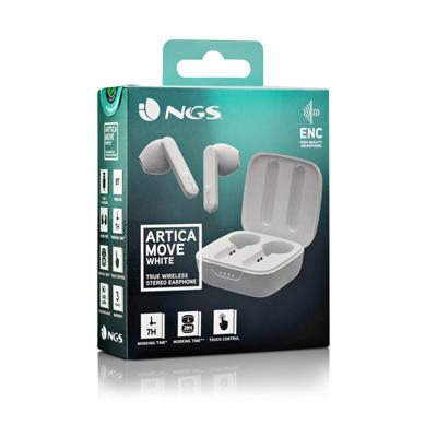 Hoofdtelefoon met microfoon NGS ARTICAMOVEWHITE Wit - thumbnail