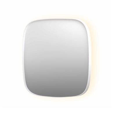 Spiegel INK SP30 100x4x100 cm incl. Indirect LED-Verlichting Rondom en Spiegelverwarming Mat Wit