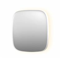 Spiegel INK SP30 100x4x100 cm incl. Indirect LED-Verlichting Rondom en Spiegelverwarming Mat Wit - thumbnail