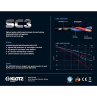 Klotz SC3PP03SW jack 2p - jack 2p 3 meter speakerkabel - thumbnail