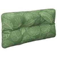 VidaXL Palletkussen bladpatroon 70x40x12 cm stof - thumbnail