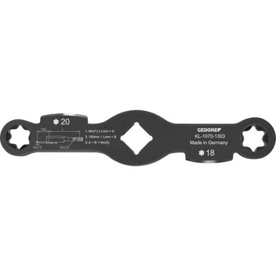 Gedore Automotive 3434257 KL-1070-1303 Dubbele ringsleutel