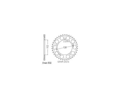 ESJOT Chain wheel 532 48z steel black