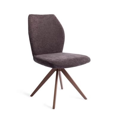 Jesper Home Draaibare Eetkamerstoel 'Ikata' Turn Brown, kleur Almost Black