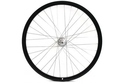 Weinmann DP18 Fixed Gear Achterwiel - Zwart Zilver Weinmann DP18 Fixed Gear Achterwiel - Zwart Zilver