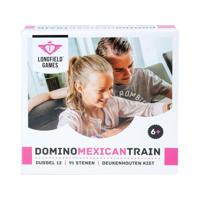 Domino dubbel 12 Mexican Train in beuken kist - thumbnail