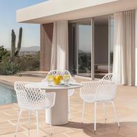 hjh LIVING Stoel Begio L (Wit) - thumbnail