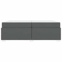 Bedframe Anders Donkergrijs 200 x 200 cm Stof - thumbnail