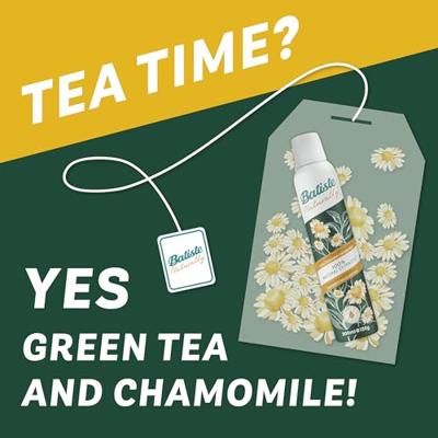 Batiste Droogshampoo green tea & chamomile normaal haar 200 Milliliter