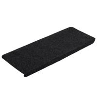 VidaXL Trapmatten zelfklevend 15 st 65x24,5x3,5 cm zwart - thumbnail