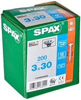 SPAX 1197000300303 R 88091 Senkkopf T-STAR Houtschroef 3 mm 30 mm T-STAR plus 88091 RVS A2 200 stuk(s) - thumbnail