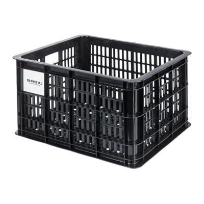 Basil Gerecyclede fietskrat m 29.5 liter mik 33 x 44 x 27 cm - zwart