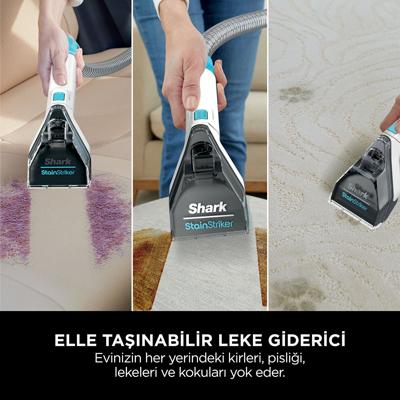 SHARK StainStriker PX200EUT Vlekverwijderaar - Verwijdert, reinigt en zuigt - Actieradius 5,7 meter - Compact en draagbaar SHARK StainStriker PX200EUT Vlekverwijderaar - Verwijdert, reinigt en zuigt - Actieradius 5,7 meter - Compact en draagbaar