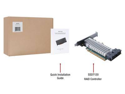 HighPoint RocketStore SSD7120 raid-kaart HighPoint RocketStore SSD7120 raid-kaart
