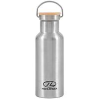 Highlander thermosfles Campsite 500 ml bamboe/RVS zilver - thumbnail
