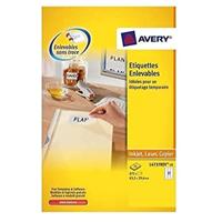 Avery L4737REV-25 afneembare etiketten ft 63,5 x 29,6 mm (b x h), 675 etiketten, wit - thumbnail