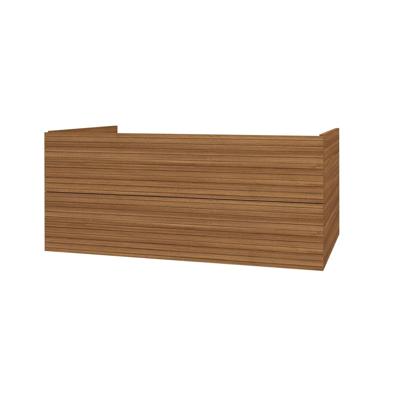 Onderkast BWS Elite 120x45x50 cm Met Horizontaal Reliëf Walnoot Onderkast BWS Elite 120x45x50 cm Met Horizontaal Reliëf Walnoot