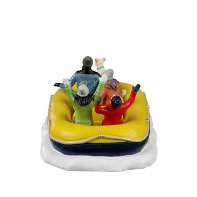 Lemax snow rafting kerstdorp tafereel Vail Village 2022 - thumbnail